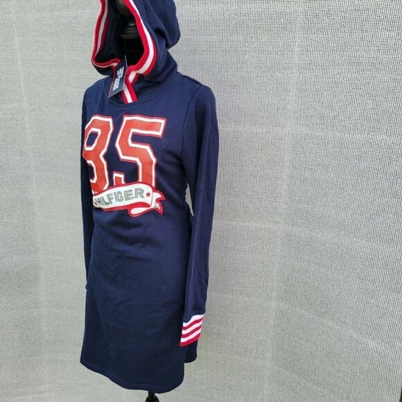 Tommy Hilfiger 85 Long Sleeve Hoodie Sports Dress. Size XS. New With Defect. - Picture 3 of 12